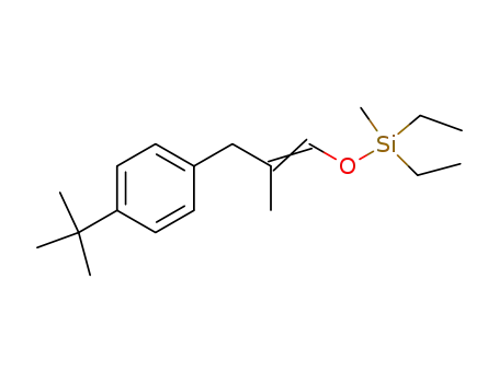 diethyl<<3-<4-(1,1-dimethylethyl)phenyl>-2-methyl-1-propenyl>oxy>methylsilane