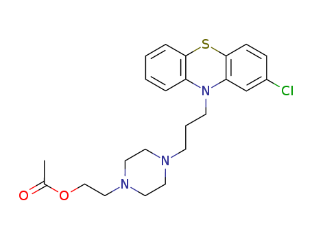 2-[4-[3-(2-chlorophenothiazin-10-yl)propyl]piperazin-1-yl]ethyl acetate