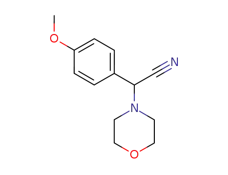 Molecular Structure of 15190-13-3 (alpha-(4-methoxyphenyl)morpholine-4-acetonitrile)