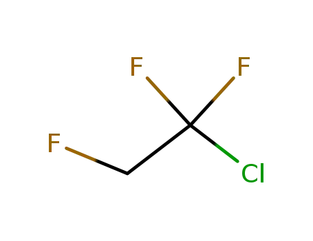 Molecular Structure of 421-04-5 (1-chloro-1,1,2-trifluoro-ethane)