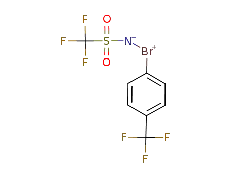 Molecular Structure of 957188-75-9 ([N-(trifluoromethylsulfonyl)imino][4-(trifluoromethyl)phenyl]-λ<sup>3</sup>-bromane)