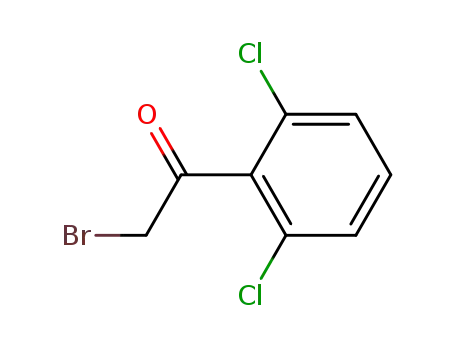 Molecular Structure of 81547-72-0 (2-BROMO-1-(2,6-DICHLOROPHENYL)ETHANONE)