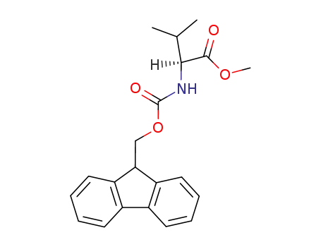 Molecular Structure of 82911-80-6 (L-Valine, N-[(9H-fluoren-9-ylmethoxy)carbonyl]-, methyl ester)