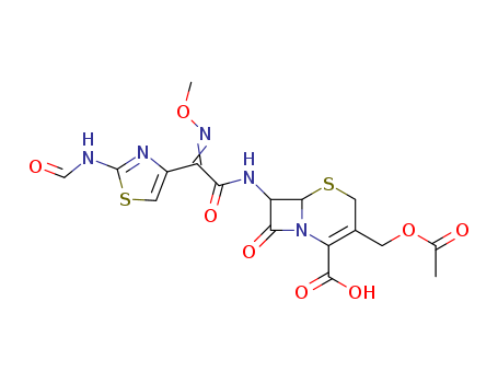5-Thia-1-azabicyclo[4.2.0]oct-2-ene-2-carboxylicacid,3-[(acetyloxy)methyl]-7-[[(2Z)-[2-(formylamino)-4-thiazolyl](methoxyimino)acetyl]amino]-8-oxo-,(6R,7R)- (9CI)