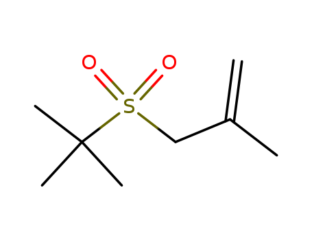 Molecular Structure of 104900-79-0 (1-Propene, 3-[(1,1-dimethylethyl)sulfonyl]-2-methyl-)