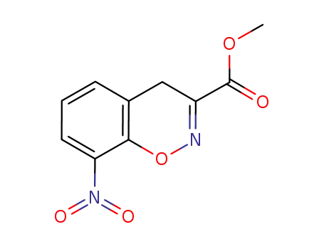 Molecular Structure of 932399-74-1 (8-nitro-3-methoxycarbonyl-4H-1,2-benzoxazine)