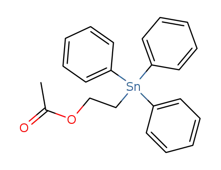 Molecular Structure of 19464-46-1 (acetic acid-(2-triphenylstannyl-ethyl ester))