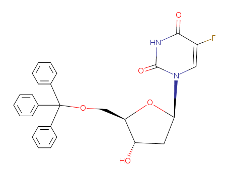 5-fluoro-1-[4-hydroxy-5-(trityloxymethyl)oxolan-2-yl]pyrimidine-2,4-dione cas  10343-71-2