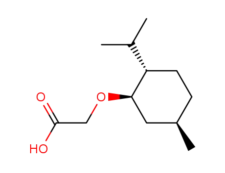 Molecular Structure of 40248-63-3 ((-)-Menthoxyacetic acid)