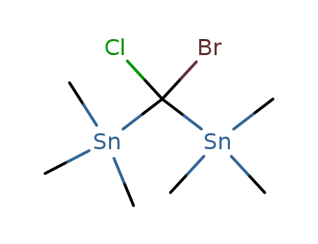 Molecular Structure of 15106-82-8 (Bis-(trimethylzinn)-bromchlormethan)