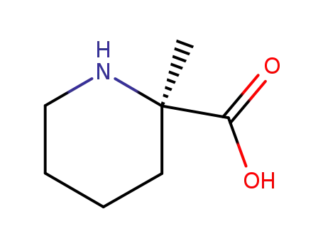 Molecular Structure of 105141-61-5 (2-Piperidinecarboxylicacid,2-methyl-,(R)-(9CI))