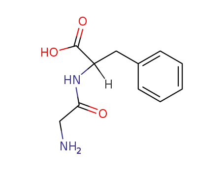 Molecular Structure of 721-66-4 (Glycyl-DL-phenylalanine)