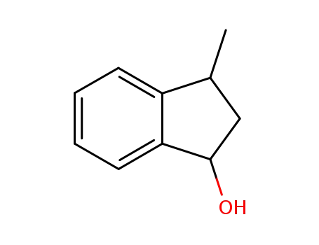 Molecular Structure of 22339-44-2 (2,3-dihydro-3-methyl-1H-inden-1-ol)