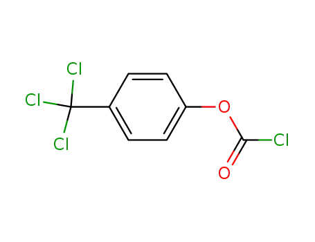 Molecular Structure of 713-44-0 (Carbonochloridic acid, 4-(trichloromethyl)phenyl ester)