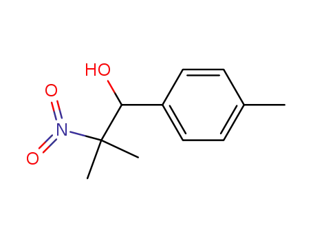 Molecular Structure of 33687-75-1 (Benzenemethanol, 4-methyl-a-(1-methyl-1-nitroethyl)-)