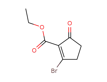 Molecular Structure of 30694-05-4 (ethyl 2-bromo-5-oxocyclopent-1-enecarboxylate)
