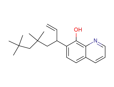 Molecular Structure of 29171-27-5 (7-(3,3,5,5-tetramethyl-1-vinylhexyl)quinolin-8-ol)
