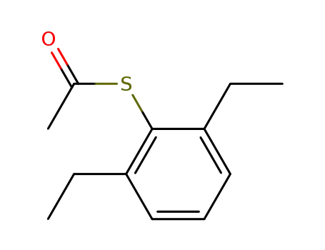 Molecular Structure of 129225-63-4 (2,6-diethylphenyl thiolacetate)