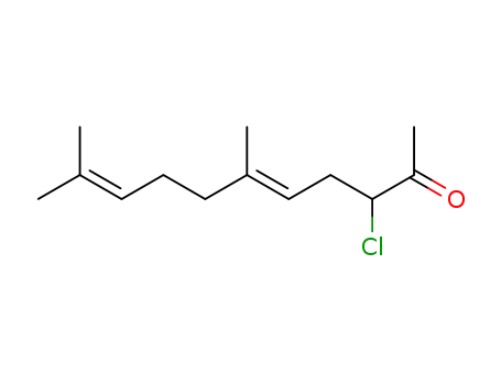 Molecular Structure of 134451-02-8 (3-chloro-6,10-dimethyl-undeca-5,9-dien-2-one)