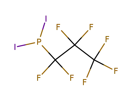 Molecular Structure of 678-07-9 (heptafluoropropyl-diiodo-phosphine)