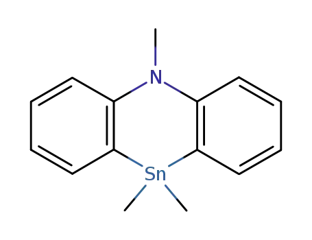 Molecular Structure of 17154-51-7 (5,10,10-trimethyl-5,10-dihydrodibenzo[b,e][1,4]azastannine)