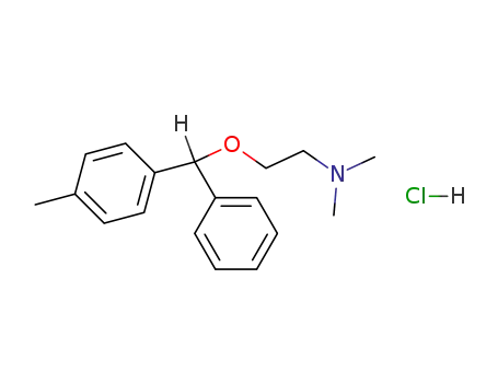 Molecular Structure of 4024-34-4 (2-[(p-methyl-alpha-phenylbenzyl)oxy]ethyl(dimethyl)ammonium chloride)