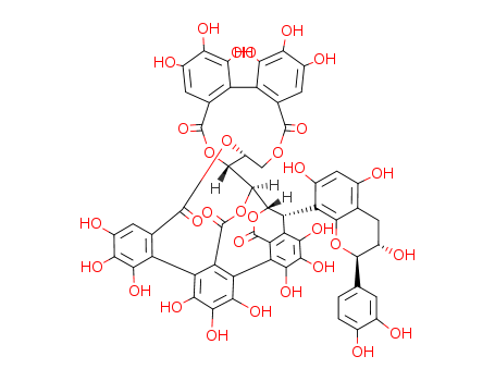 (1R,2R,20R,42S,46S)-46-[(2R,3S)-2-(3,4-dihydroxyphenyl)-3,5,7-trihydroxy-3,4-dihydro-2H-chromen-8-yl]-7,8,9,12,13,14,25,26,27,30,31,32,35,36,37-pentadecahydroxy-3,18,21,41,43-pentaoxanonacyclo[27.13.3