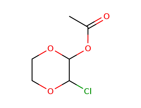 Molecular Structure of 56127-61-8 (2-acetoxy-3-chloro-[1,4]dioxane)