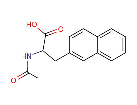 Molecular Structure of 58438-02-1 (2-Naphthalenepropanoic acid, a-(acetylamino)-)