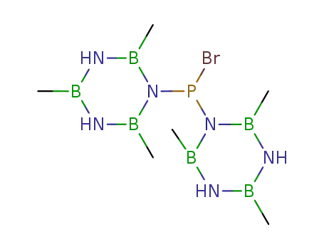 Molecular Structure of 1064704-42-2 (bromobis(2,4,6-trimethylborazinyl)phosphane)