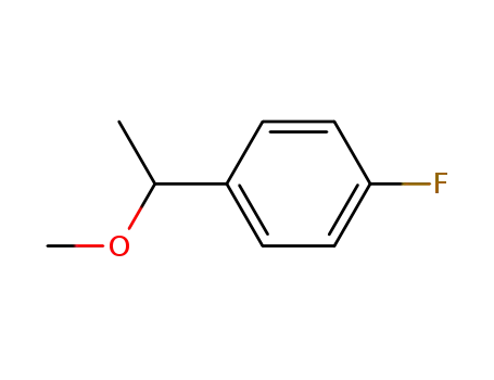 Molecular Structure of 111662-72-7 (Benzene, 1-fluoro-4-(1-methoxyethyl)-)