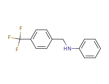 Molecular Structure of 405-80-1 (Benzenemethanamine, N-phenyl-4-(trifluoromethyl)-)