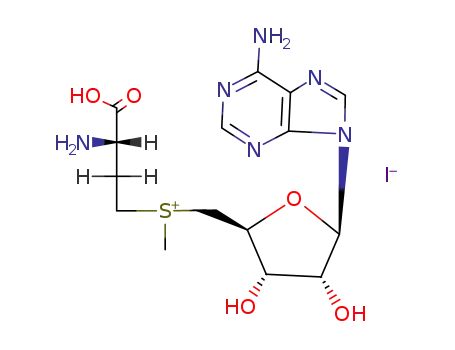 Molecular Structure of 3493-13-8 (S-ADENOSYL-L-METHIONINE IODIDE SALT)