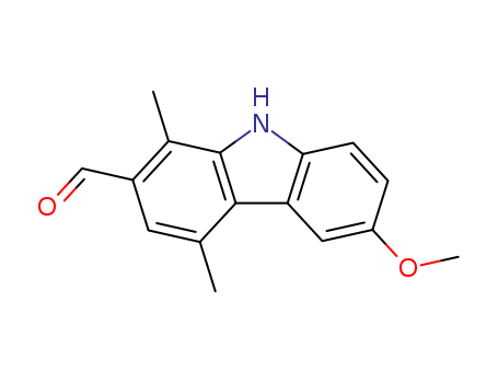 9H-Carbazole-2-carboxaldehyde,6-methoxy-1,4-dimethyl-