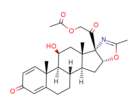 14484-47-0,Deflazacort,11b,21-Dihydroxy-2'-methyl-5'bH-pregna-1,4-dieno[17,16-d]oxazole-3,20-dione 21-acetate;Cortax,Decortil,Deflanil;