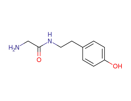 Molecular Structure of 55710-99-1 (β-(4-hydroxyphenyl)ethyl-2-aminoacetamide)