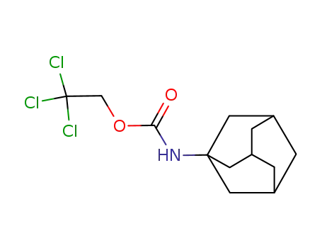 Molecular Structure of 17341-91-2 (2,2,2-trichloroethyl ((3s,5s,7s)-adamantan-1-yl)carbamate)
