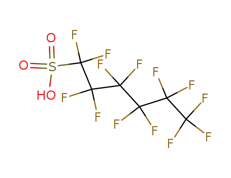 Molecular Structure of 355-46-4 (perfluorohexane-1-sulphonic acid)
