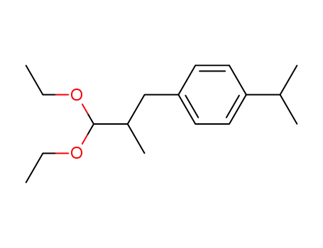 Molecular Structure of 7149-24-8 (1-(3,3-diethoxy-2-methylpropyl)-4-(isopropyl)benzene)