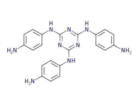 Molecular Structure of 80587-86-6 (1,3,5-Triazine-2,4,6-triamine,N2,N4,N6-tris(4-aminophenyl)-)