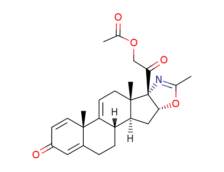 5'H-Pregna-1,4,9(11)-trieno[17,16-d]oxazole-3,20-dione,21-(acetyloxy)-2'-methyl-, (16b)- (9CI)