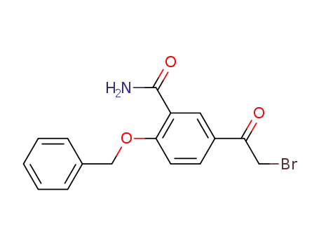 Molecular Structure of 72370-19-5 (5-(bromoacetyl)-2-(phenylmethoxy)benzamide)