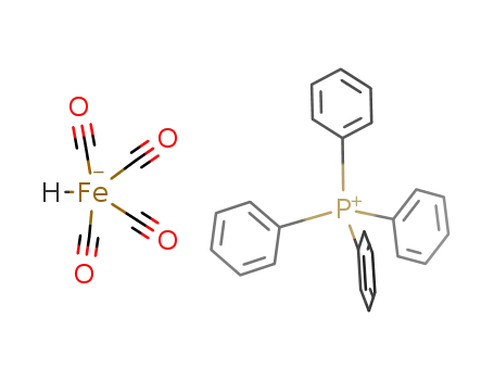 Molecular Structure of 103616-27-9 ((PPh<sub>4</sub>)(hydridoiron(carbonyl)4))