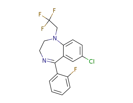 Molecular Structure of 34482-99-0 (fletazepam)