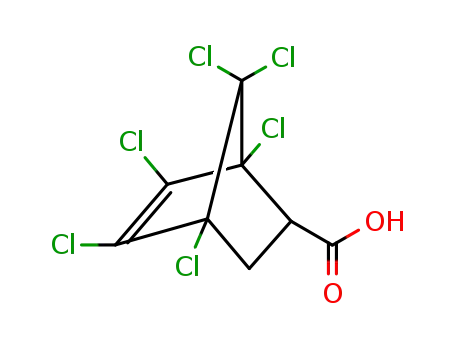 Molecular Structure of 2157-20-2 (Bicyclo[2.2.1]hept-5-ene-2-carboxylicacid, 1,4,5,6,7,7-hexachloro-)