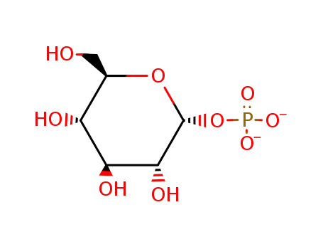 Molecular Structure of 76939-53-2 (α-D-glucosyl-1-phosphate)