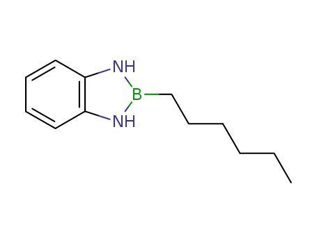 Molecular Structure of 124138-66-5 (2-hexyl-2,3-dihydro-1<i>H</i>-benzo[1,3,2]diazaborole)