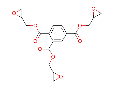 Molecular Structure of 7237-83-4 (tris(oxiranylmethyl) benzene-1,2,4-tricarboxylate)