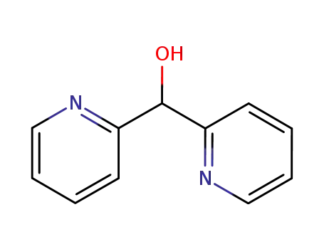 Molecular Structure of 35047-29-1 (alpha-2-pyridylpyridine-2-methanol)