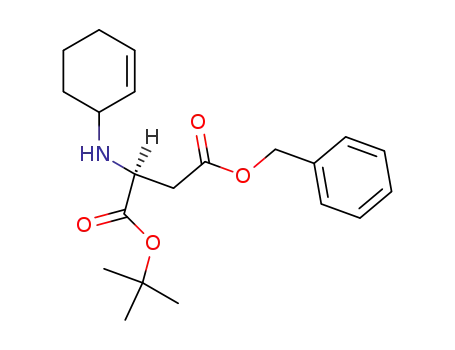 Molecular Structure of 111836-07-8 (L-Aspartic acid, N-2-cyclohexen-1-yl-, 1-(1,1-dimethylethyl)
4-(phenylmethyl) ester)